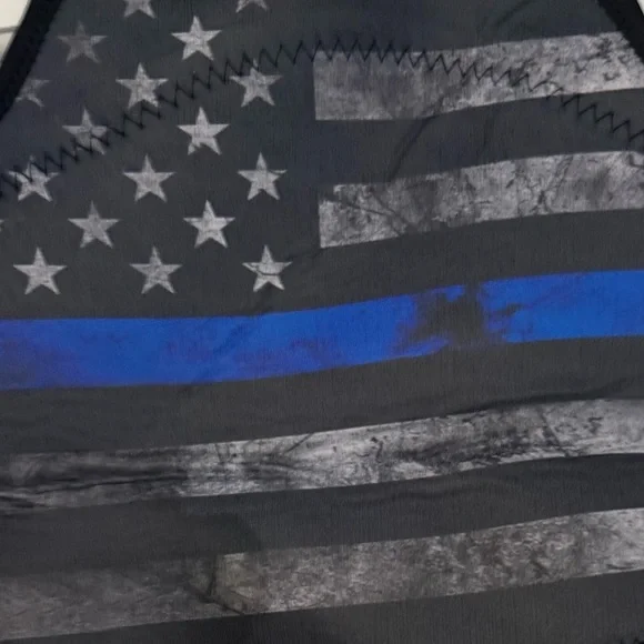 Stylish Thin Blue Line Insulated Lunch Tote | Neoprene Shoulder Bag, unique! - Picture 2 of 9